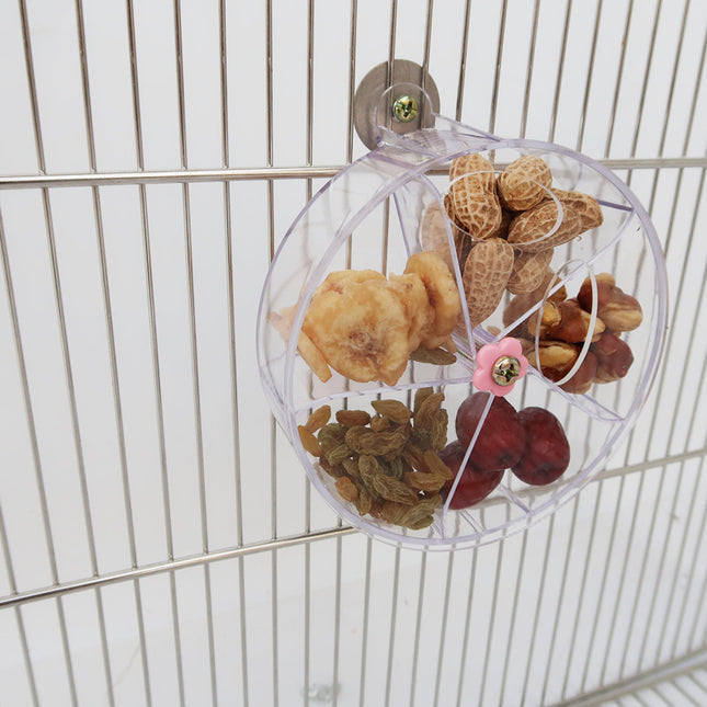 Interactive Acrylic Wind Wheel Toy for Smart, Curious Birds