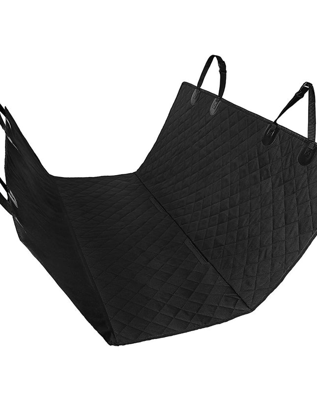 Travel Dog Car Seat Cover with Mesh Window & Storage Pocket