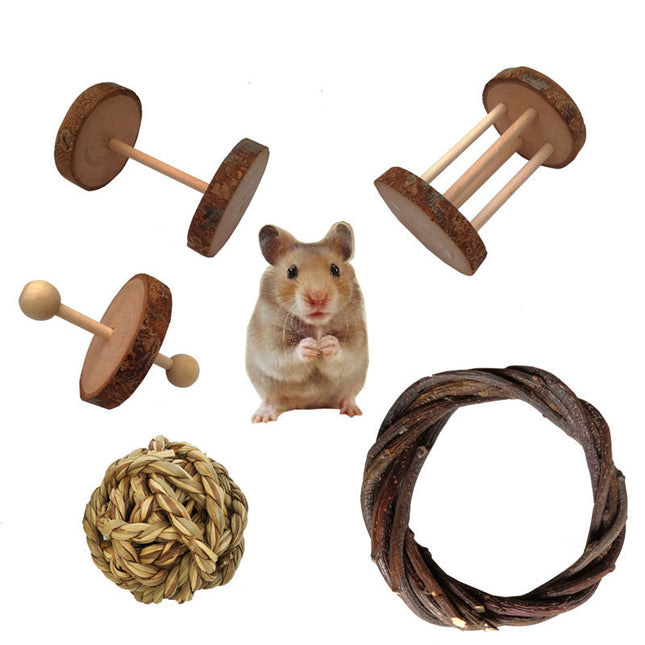 Wooden Durable Chew Toys for Small Pet & Bird Enrichment