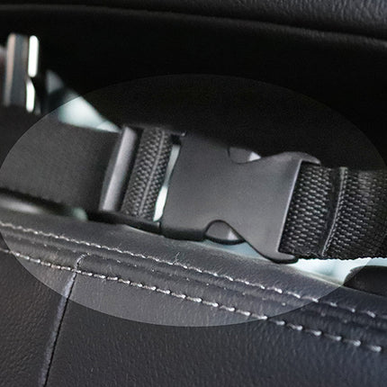 Travel Dog Car Seat Cover with Mesh Window & Storage Pocket