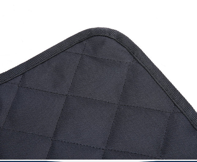 Travel Dog Car Seat Cover with Mesh Window & Storage Pocket