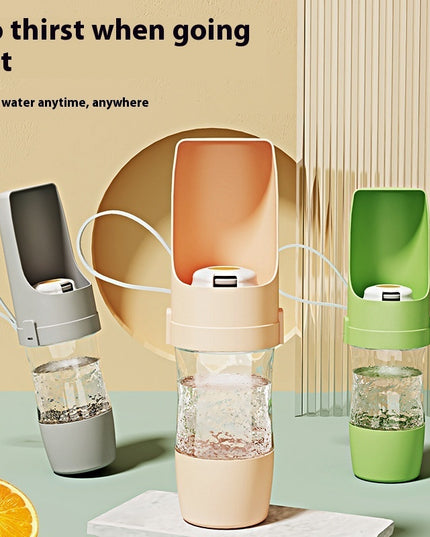 Travel-Friendly 2-in-1 Pet Water Bottle & Snack Feeder