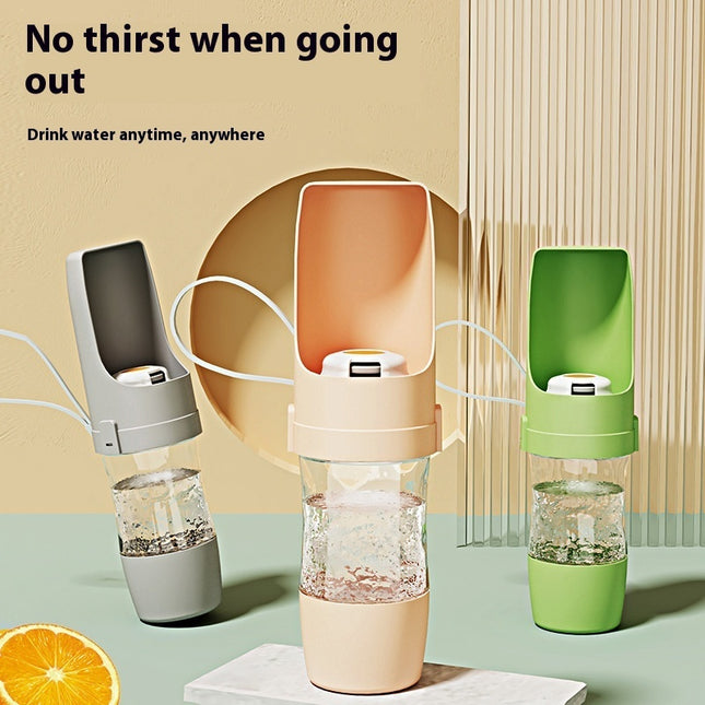 Travel-Friendly 2-in-1 Pet Water Bottle & Snack Feeder