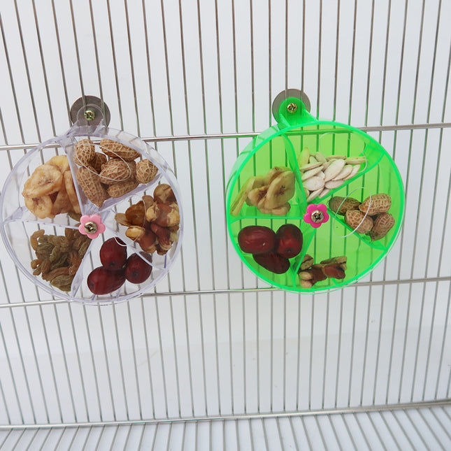 Interactive Acrylic Wind Wheel Toy for Smart, Curious Birds