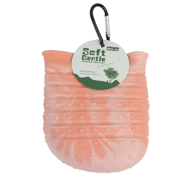 Portable 2-in-1 Dog Paw Washer and Built-In Brush