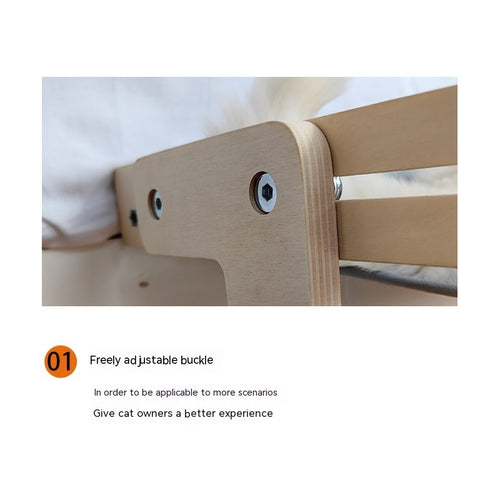 Elevated Window Hammock – Cozy Retreat for Cats