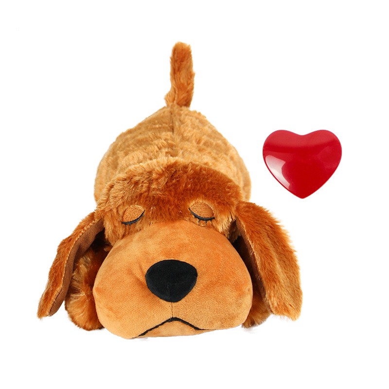 Soothing Heartbeat Plush Companion to Ease Dog Separation Anxiety