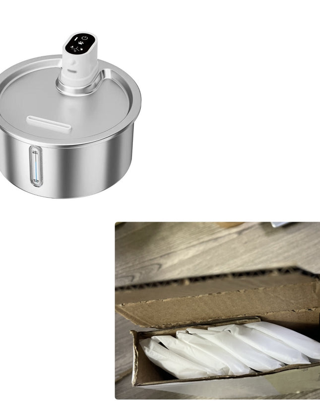Smart Stainless Steel Cat Water Fountain with Motion Sensor