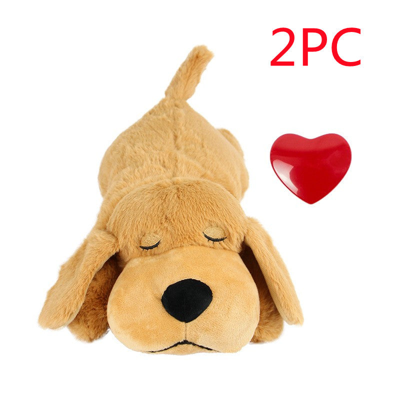 Soothing Heartbeat Plush Companion to Ease Dog Separation Anxiety