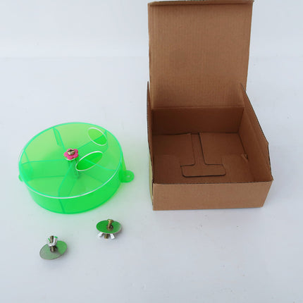 Interactive Acrylic Wind Wheel Toy for Smart, Curious Birds