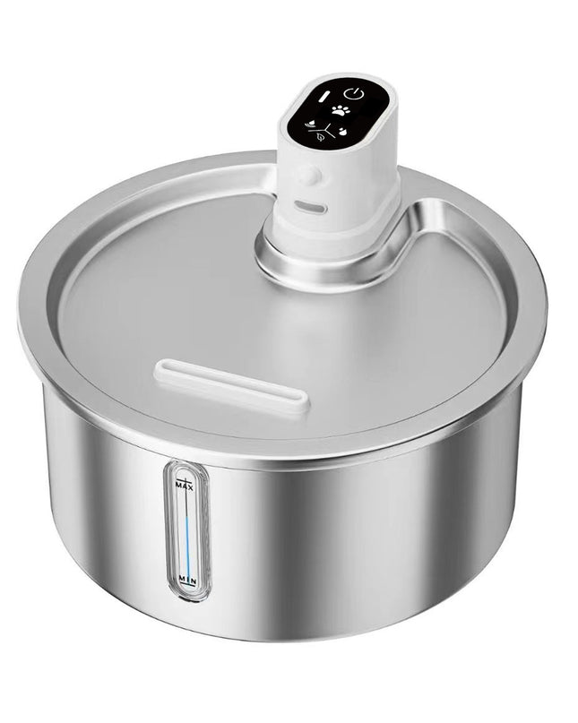Smart Stainless Steel Cat Water Fountain with Motion Sensor