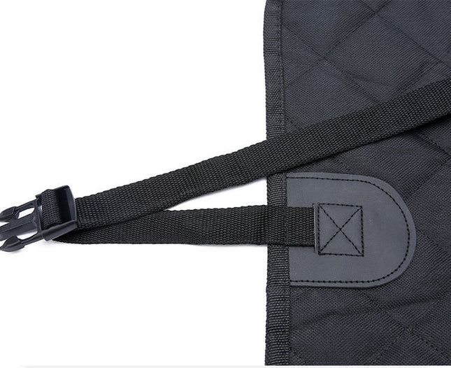 Travel Dog Car Seat Cover with Mesh Window & Storage Pocket