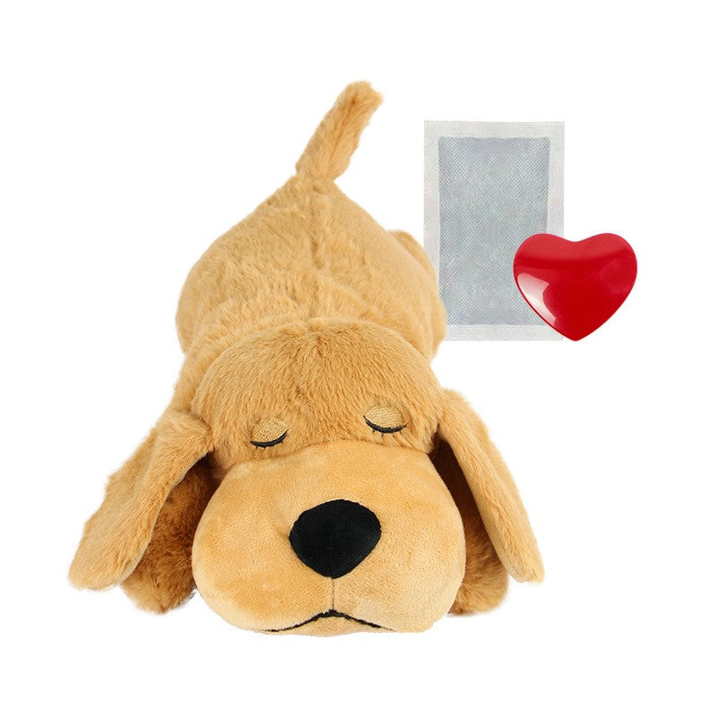 Soothing Heartbeat Plush Companion to Ease Dog Separation Anxiety