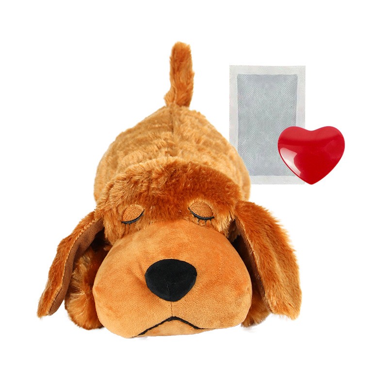 Soothing Heartbeat Plush Companion to Ease Dog Separation Anxiety