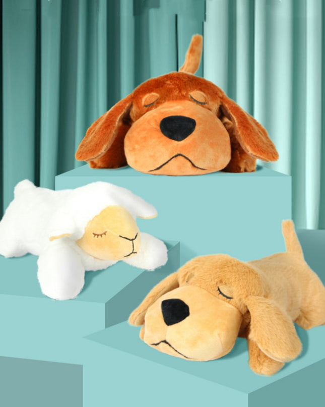 Soothing Heartbeat Plush Companion to Ease Dog Separation Anxiety
