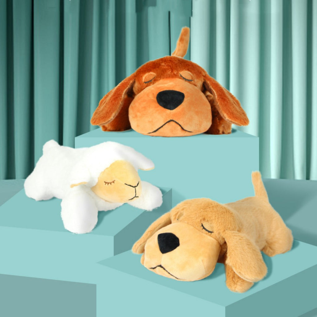 Soothing Heartbeat Plush Companion to Ease Dog Separation Anxiety