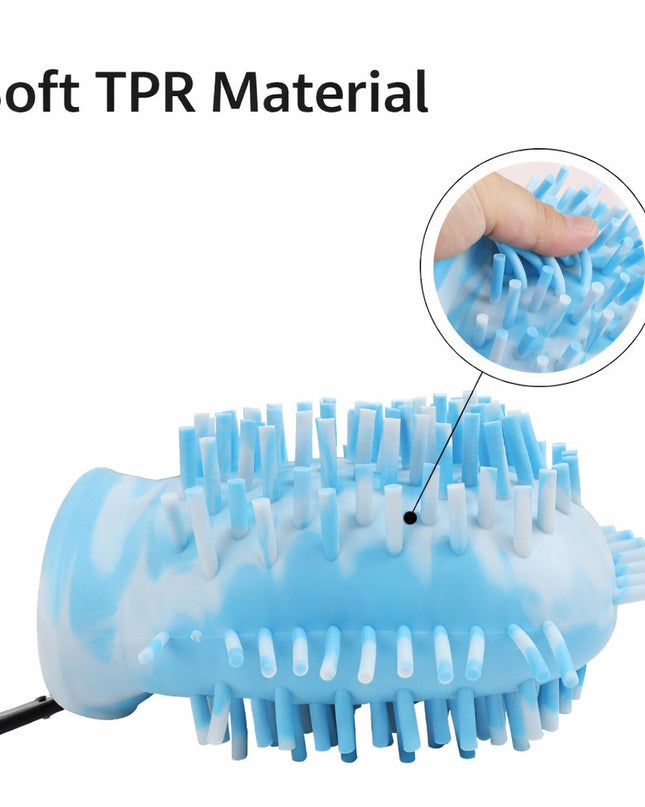 Portable 2-in-1 Dog Paw Washer and Built-In Brush