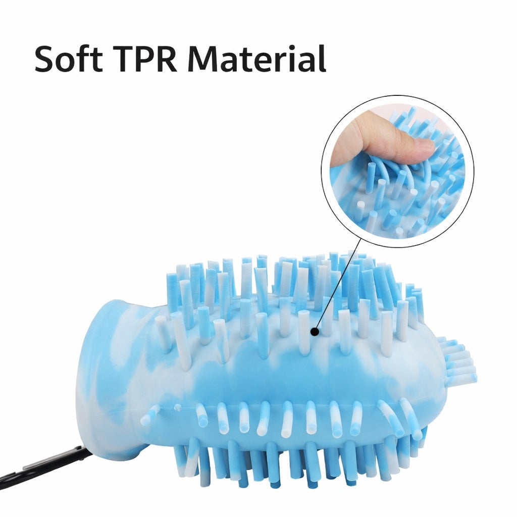 Portable 2-in-1 Dog Paw Washer and Built-In Brush