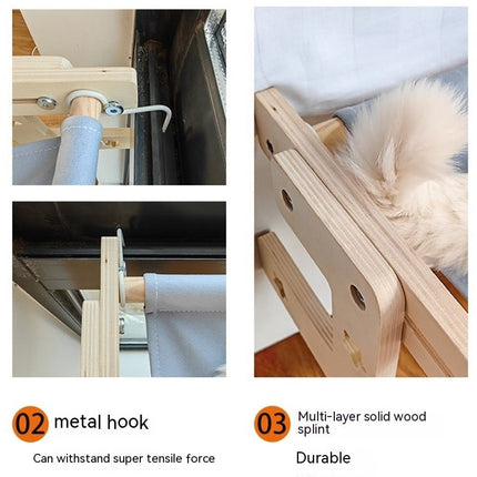Elevated Window Hammock – Cozy Retreat for Cats
