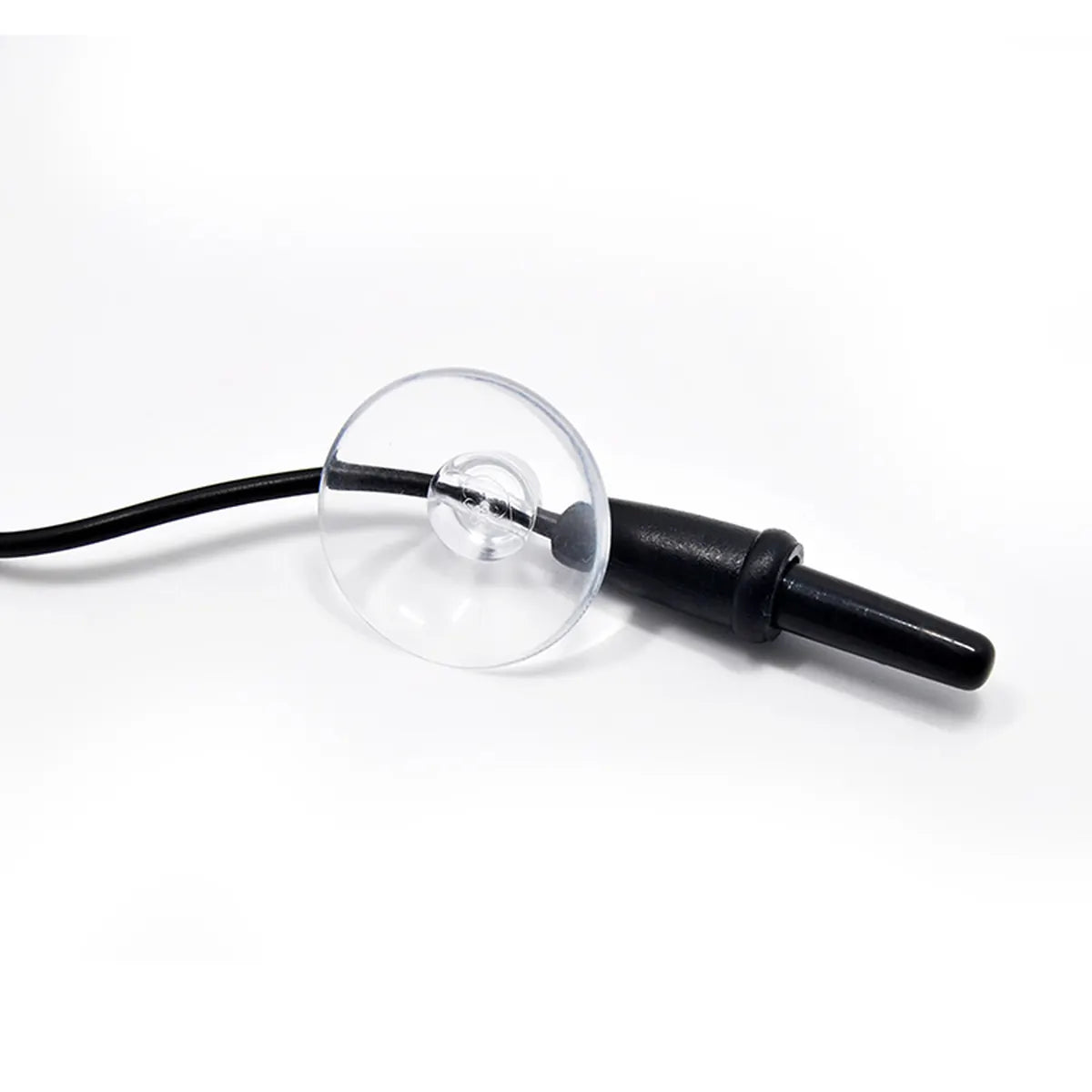 High-quality replacement sensor probe with secure suction cup mount for reptile terrariums, aquariums, and environmental monitoring. Optimized for accurate temperature or humidity measurement.