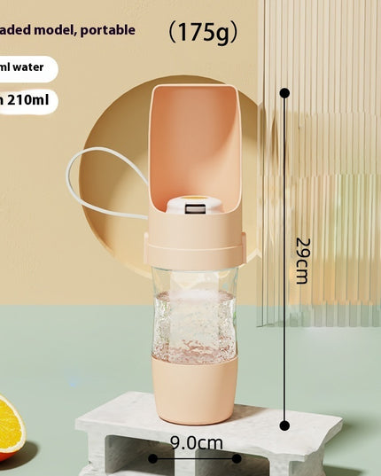 Travel-Friendly 2-in-1 Pet Water Bottle & Snack Feeder