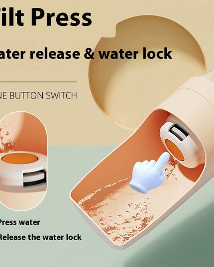 Travel-Friendly 2-in-1 Pet Water Bottle & Snack Feeder