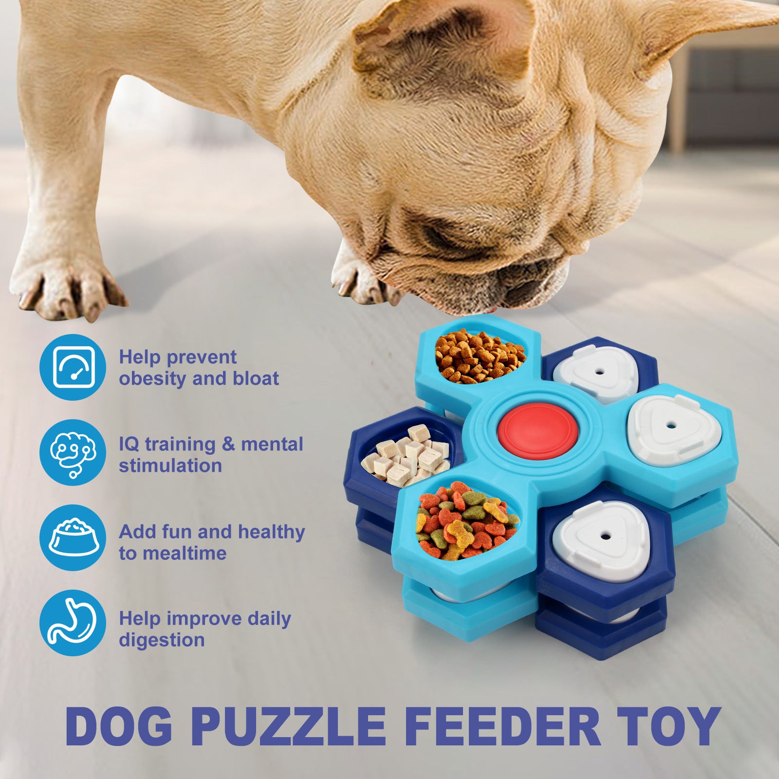 Slow Feeder Puzzle Toy for Healthy, Happy Pets