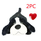 Black Dog with Heartbeat / 2 Pieces