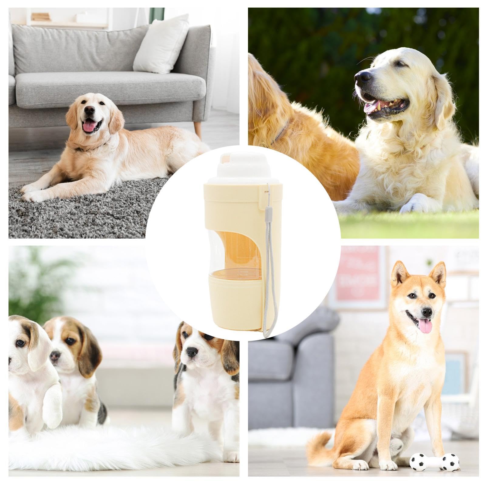 Travel-Friendly 2-in-1 Pet Water Bottle & Snack Feeder