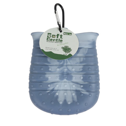 Portable 2-in-1 Dog Paw Washer and Built-In Brush
